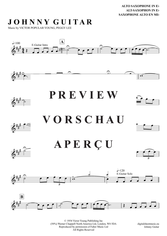 Product gallery: Page 2 of 4 Johnny Guitar , Shadows The, Alto Saxophone