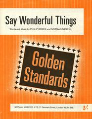 cover: Say Wonderful Things, Ronnie Carroll