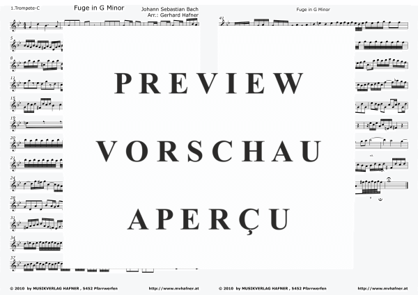 gallery: Fuge in G Moll, , (Blechbläser Quintett)