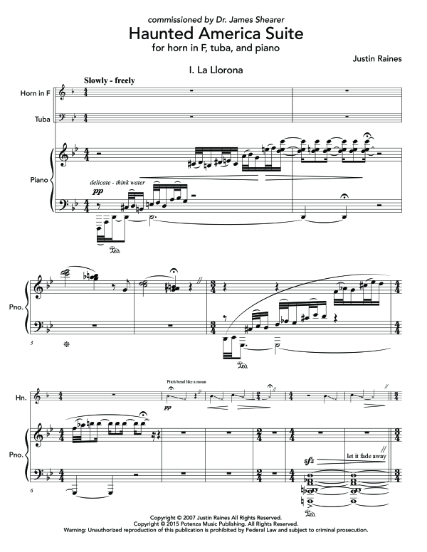 Produktgalerie: Seite 1 von 11 Haunted America Suite, , (Horn in F, Tuba und Klavier)