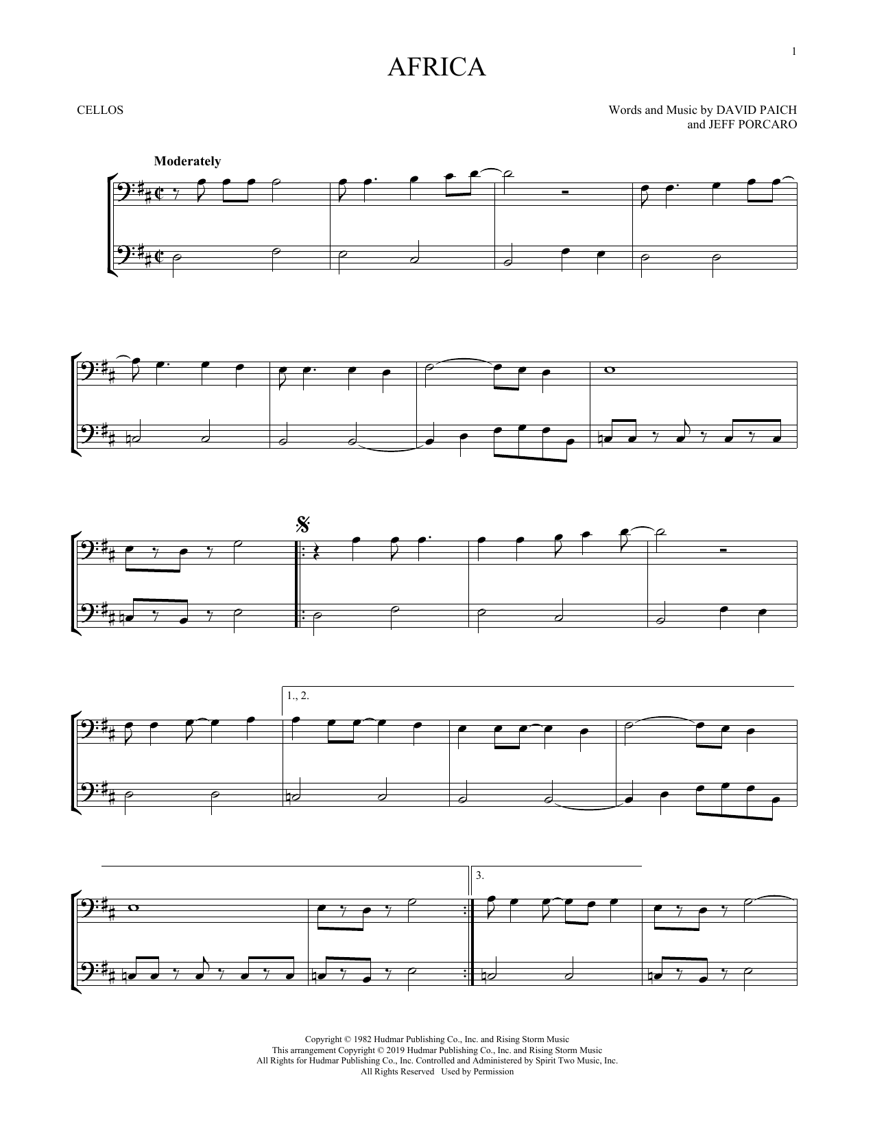 Produktgalerie: Seite 1 von 1 Africa, Toto, Violoncello