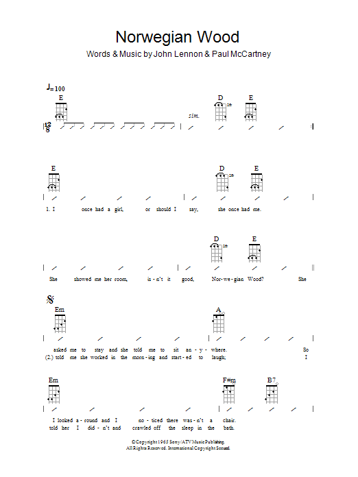 Product gallery: Page 1 of 1 Norwegian Wood (This Bird Has Flown), The Beatles