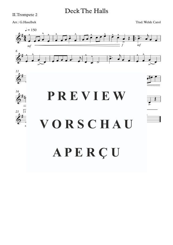 Produktgalerie: Seite 4 von 8 Deck The Halls, , (Blechbläserquartett)