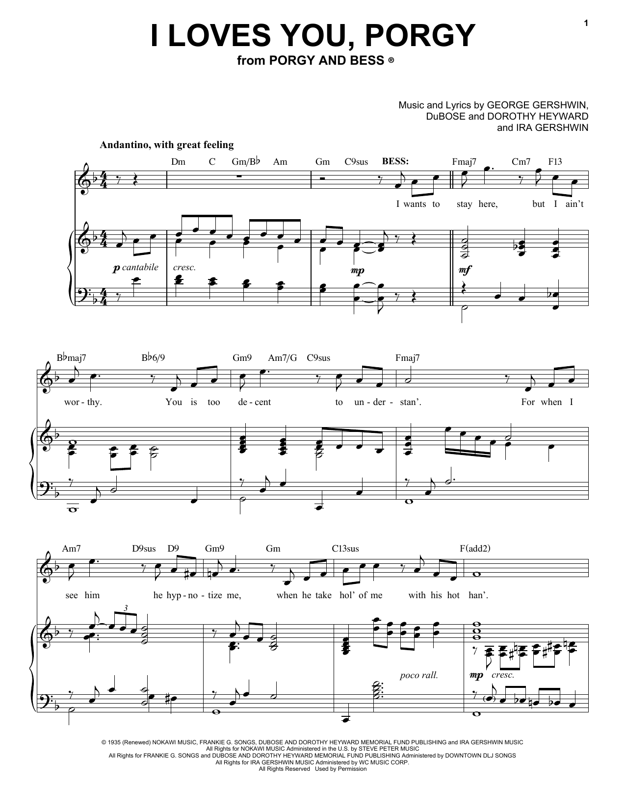 Produktbild zu: I Loves You, Porgy [Jazz version] (arr. Brent Edstrom)