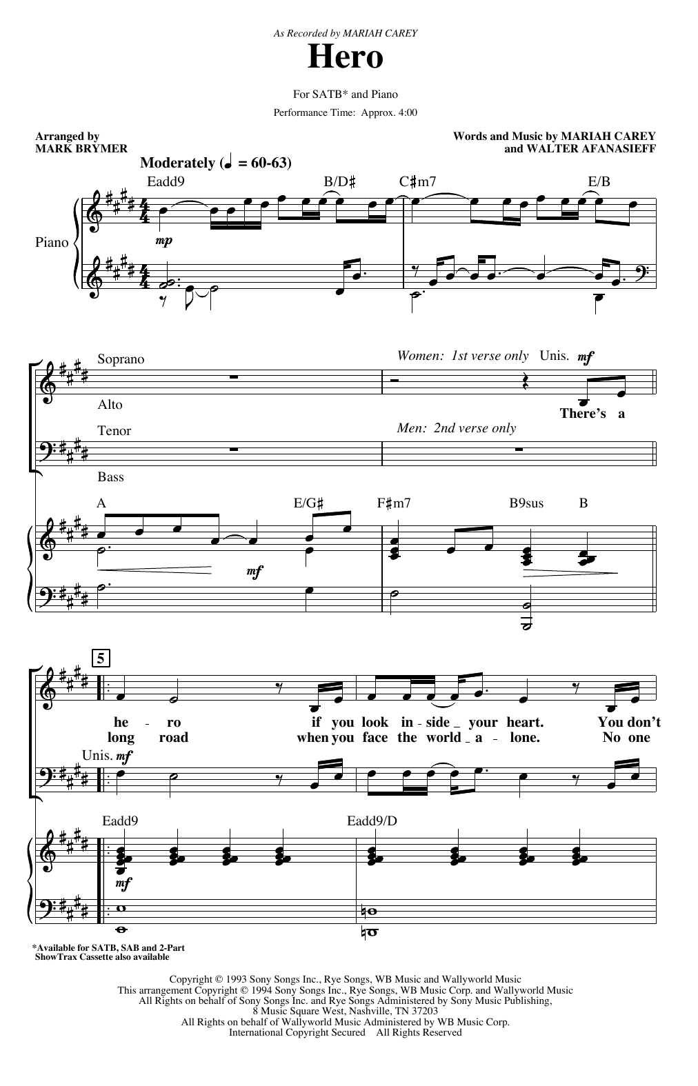 Product picture to: Hero (arr. Mark Brymer)