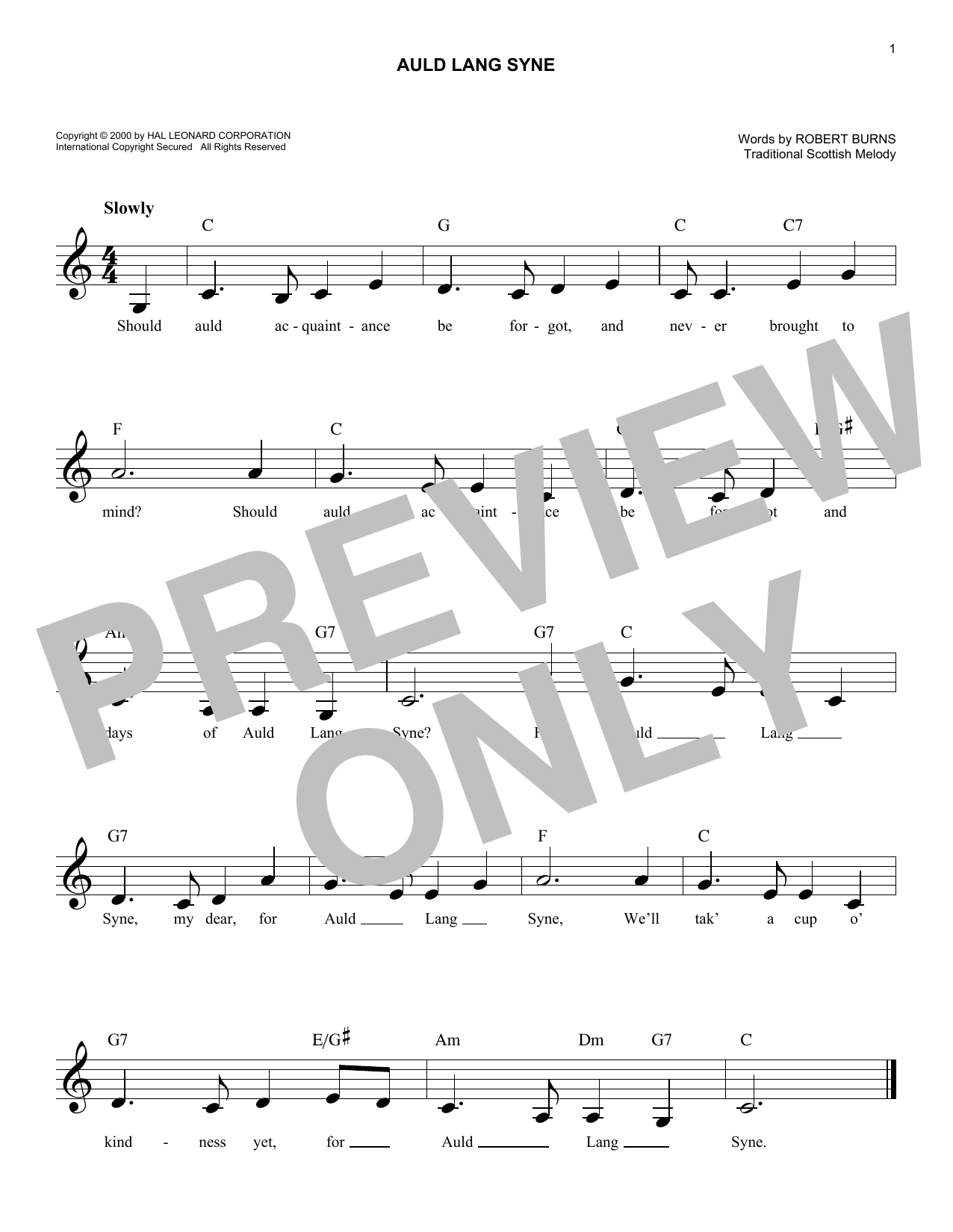 Product picture to: Auld Lang Syne