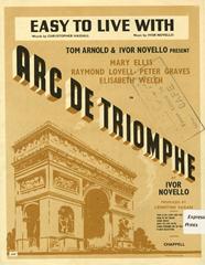 cover: Easy To Live With (from 'Arc De Triomphe'), Ivor Novello
