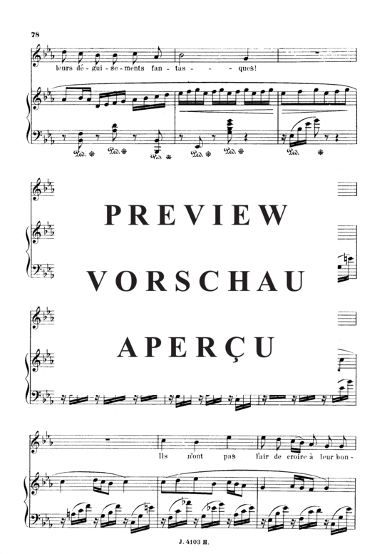 Product gallery: Page 4 of 6 Clair de lune Op.46 No.2, , High Voice and Piano