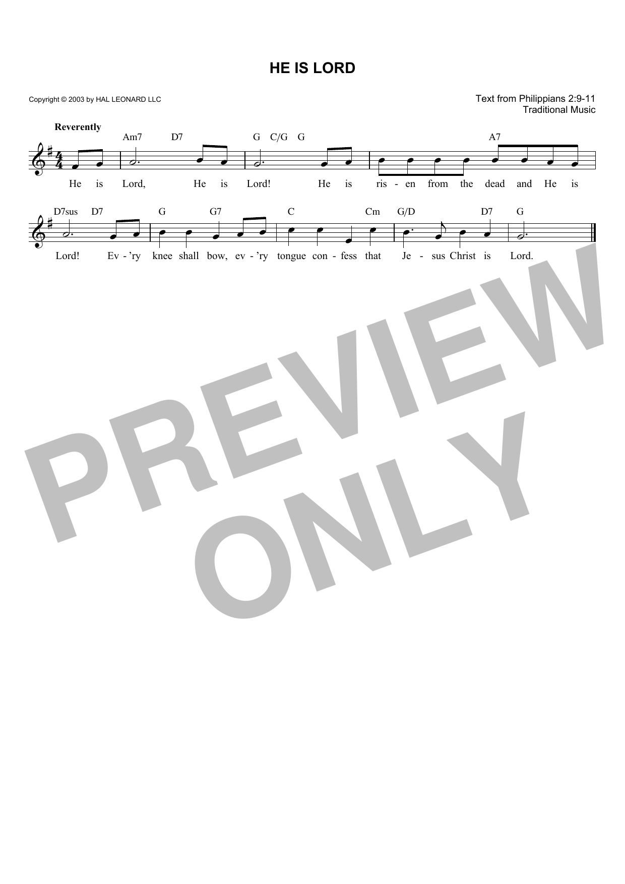 Produktbild zu: He Is Lord