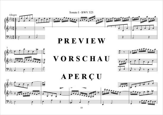 gallery: Sonata I BWV 525 , , (Orgel Solo)