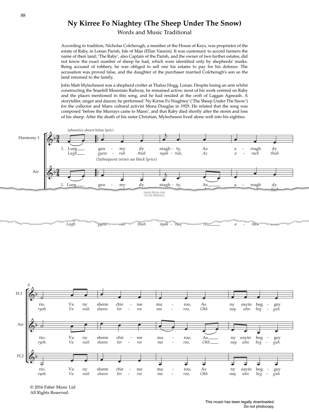 Produktbild zu: Ny Kirree Fo Niaghtey (The Sheep Under The Snow)