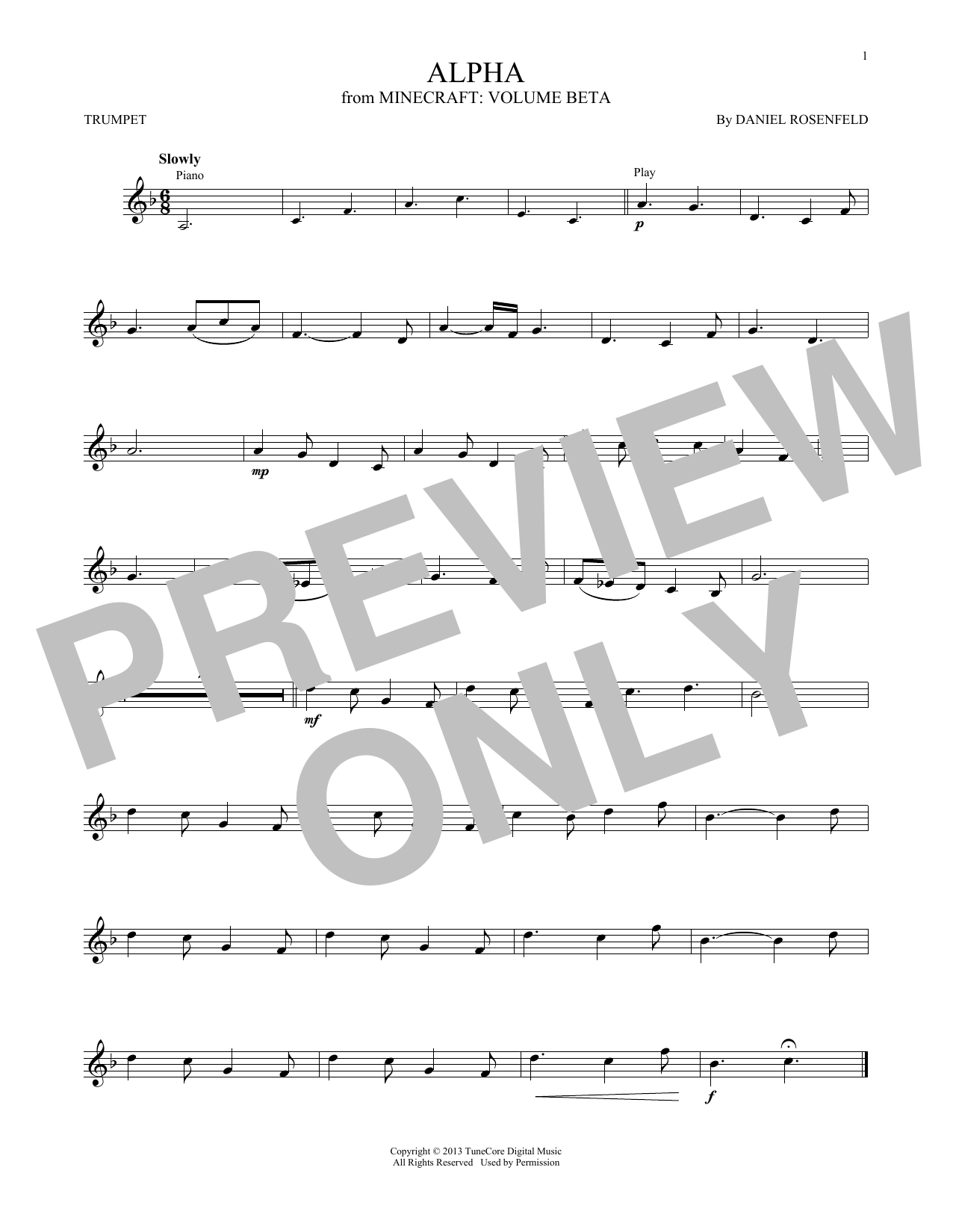 Produktgalerie: Seite 1 von 1 Alpha (from Minecraft), C418, Trompete