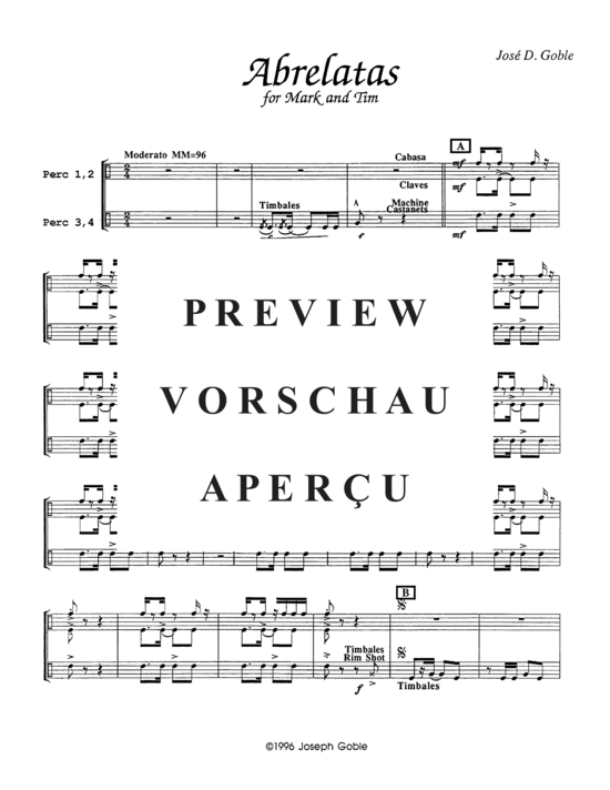 Produktgalerie: Seite 17 von 21 Abrelatas , , (Euphonium Duett + opt. Percussion)