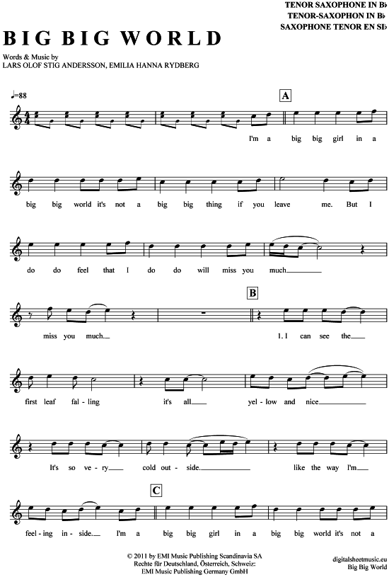 Product picture to: Big Big World Emilia