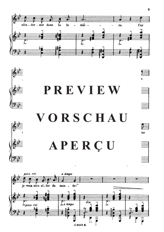Product gallery: Page 3 of 5 Le voyageur Op.18 No.2, , High Voice and Piano