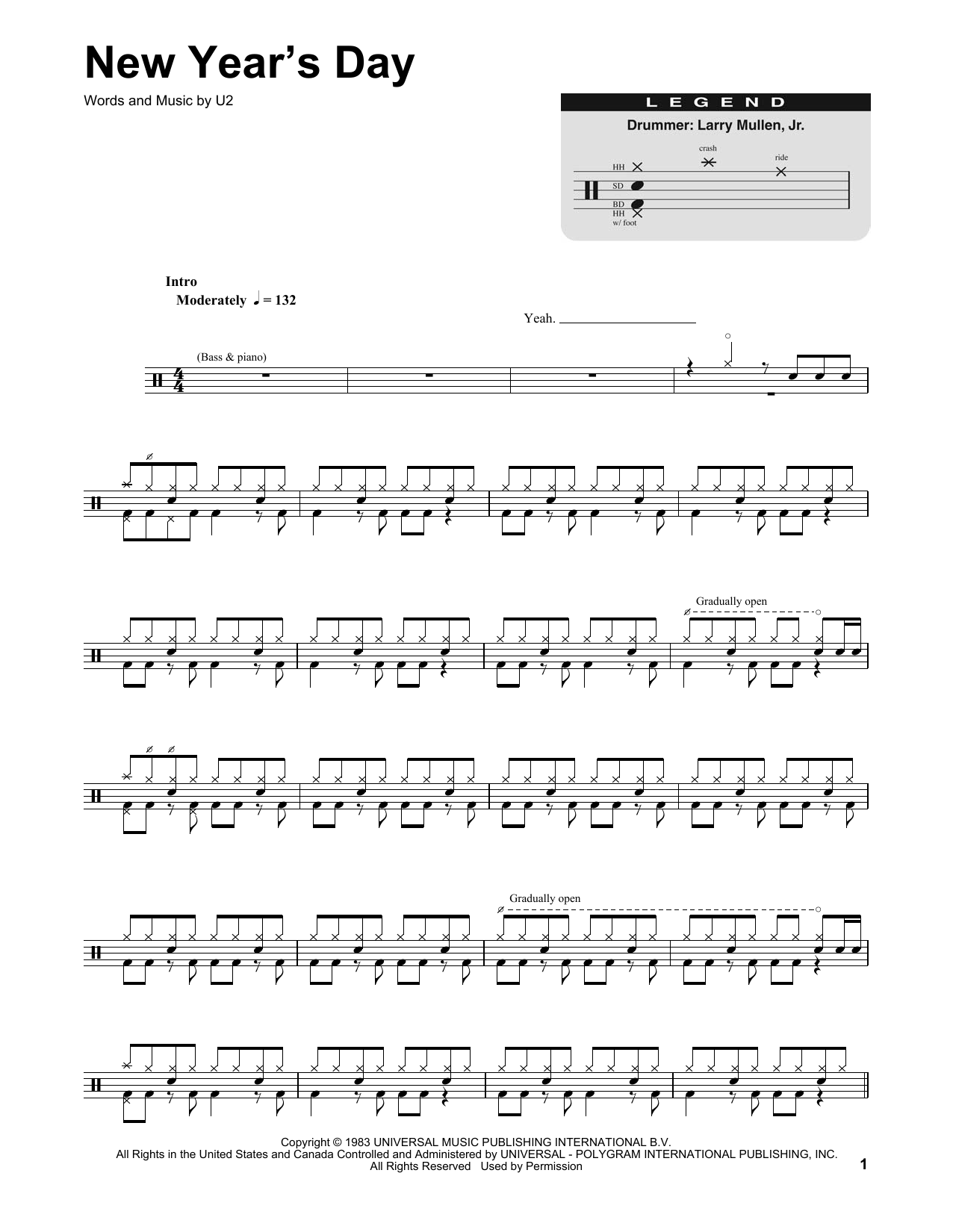 Product gallery: Page 1 of 1 New Year's Day, U2