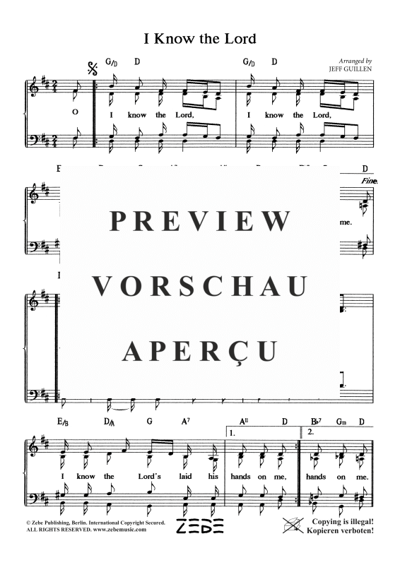 gallery: I Know the Lord, , Gemischter Chor