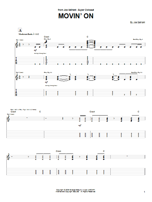 Produktgalerie: Seite 1 von 1 Movin' On, Joe Satriani, Gitarre
