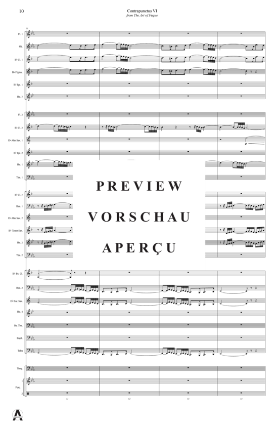 Produktgalerie: Seite 13 von 18 Contrapunctus 6 aus Kunst der Fuge , , (Concert Band)