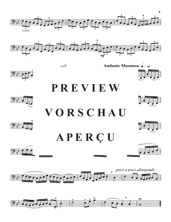 Product gallery: Page 10 of 10 Five Hymns for Unaccompanied Tuba, , 