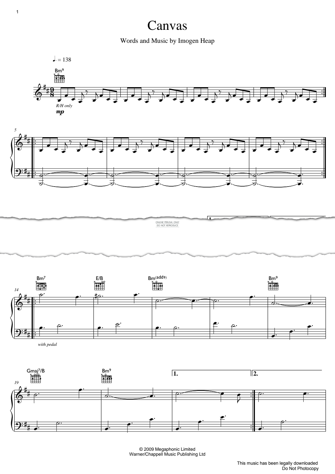 Produktgalerie: Seite 1 von 1 Canvas, Imogen Heap, Gesang, Gitarre, Klavier