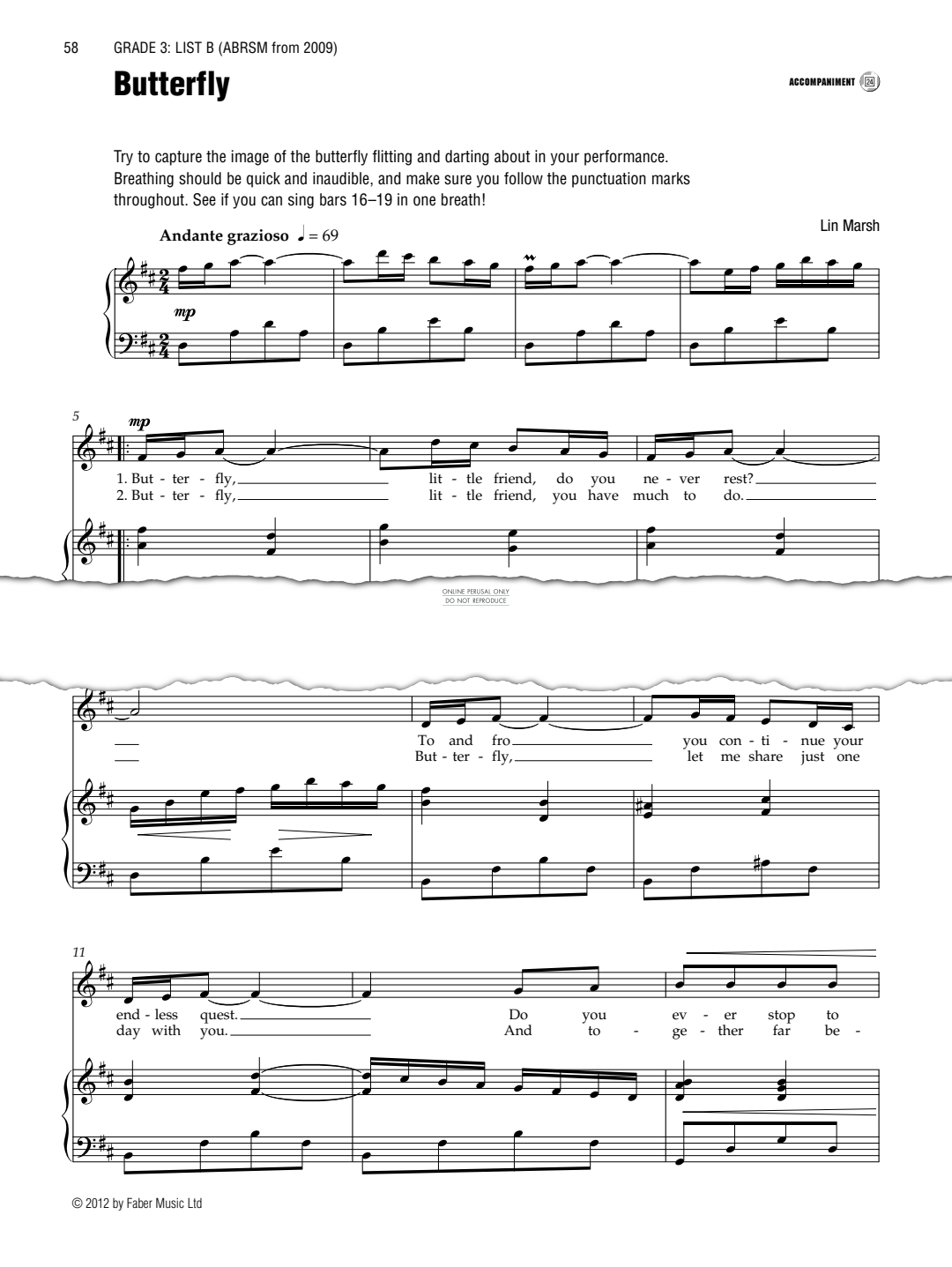 gallery: Butterfly (from Serendipity Solos), Lin Marsh