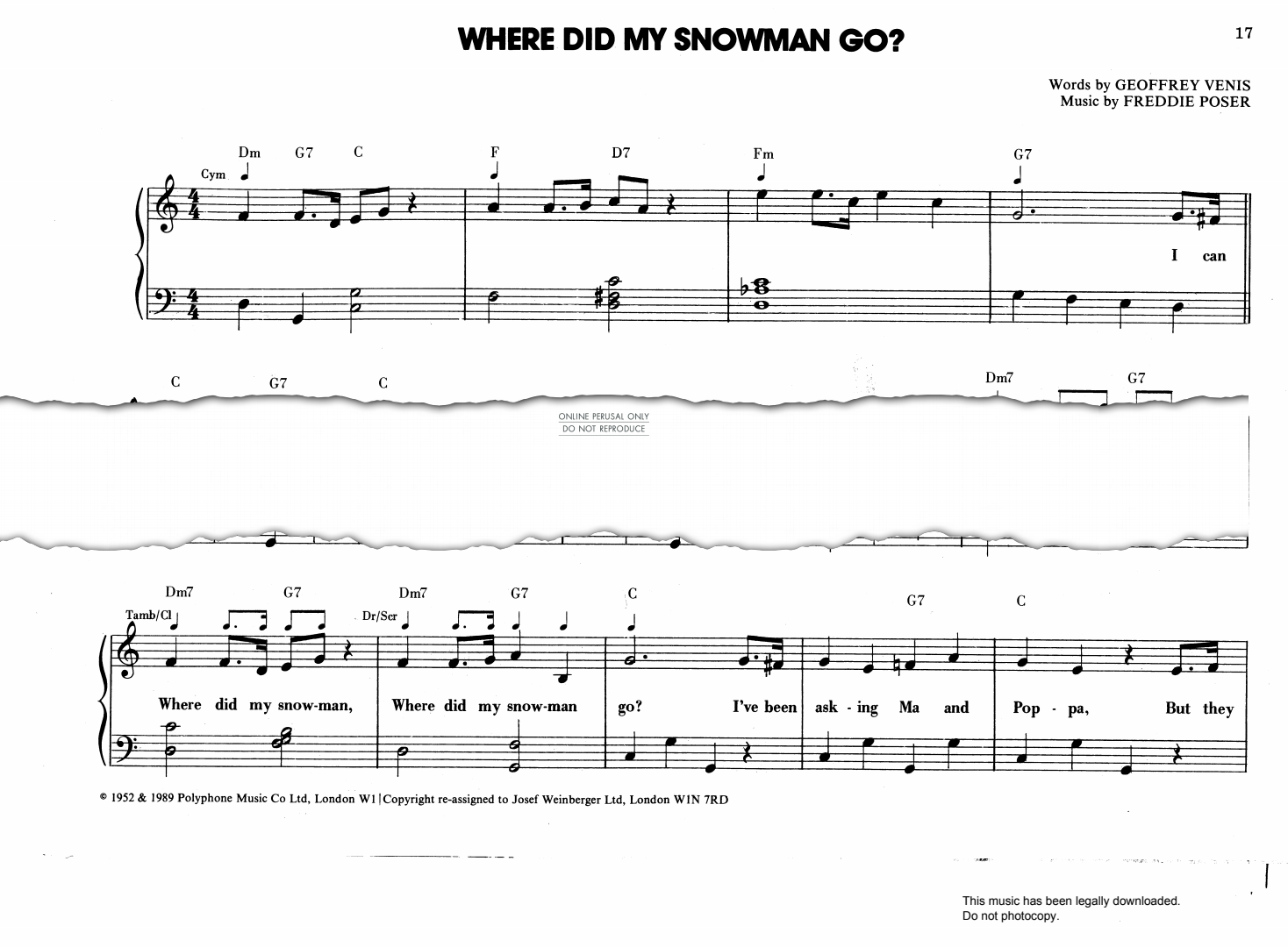 Produktgalerie: Seite 1 von 1 Where Did My Snowman Go?, Freddie Poser, Gesang, Gitarre, Klavier, Percussion