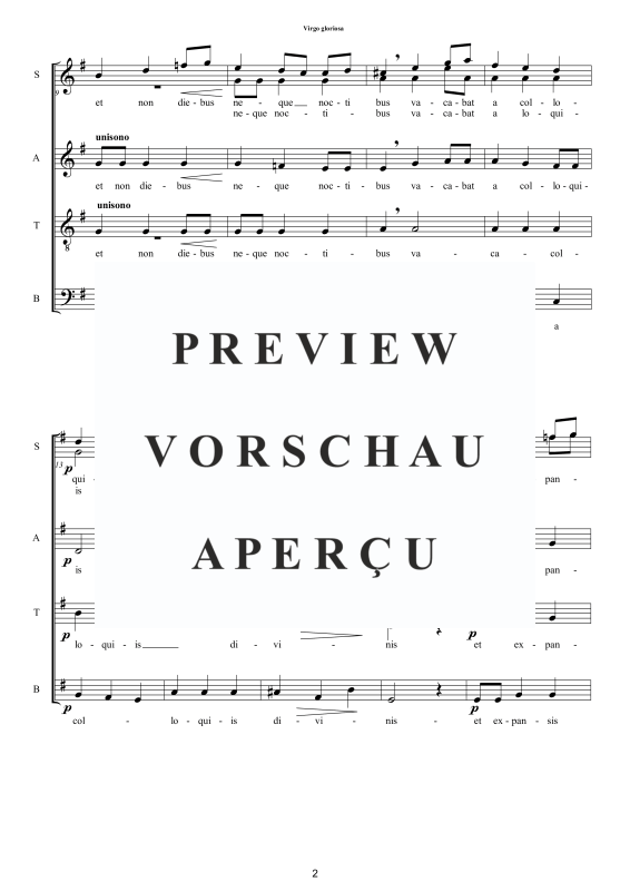 Produktgalerie: Seite 3 von 8 Virgo gloriosa - Motette, , Gemischter Chor a capella