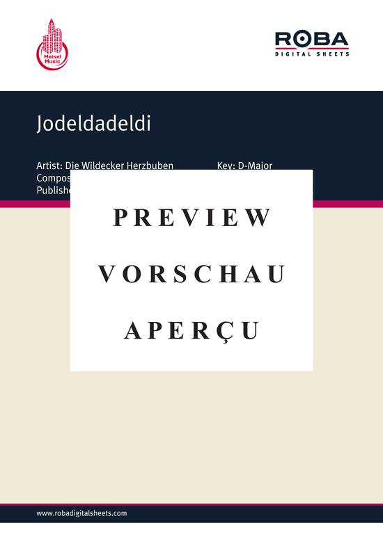gallery: Jodeldadeldi , Wildecker Herzbuben, 	Die, (Klavier + Gesang)