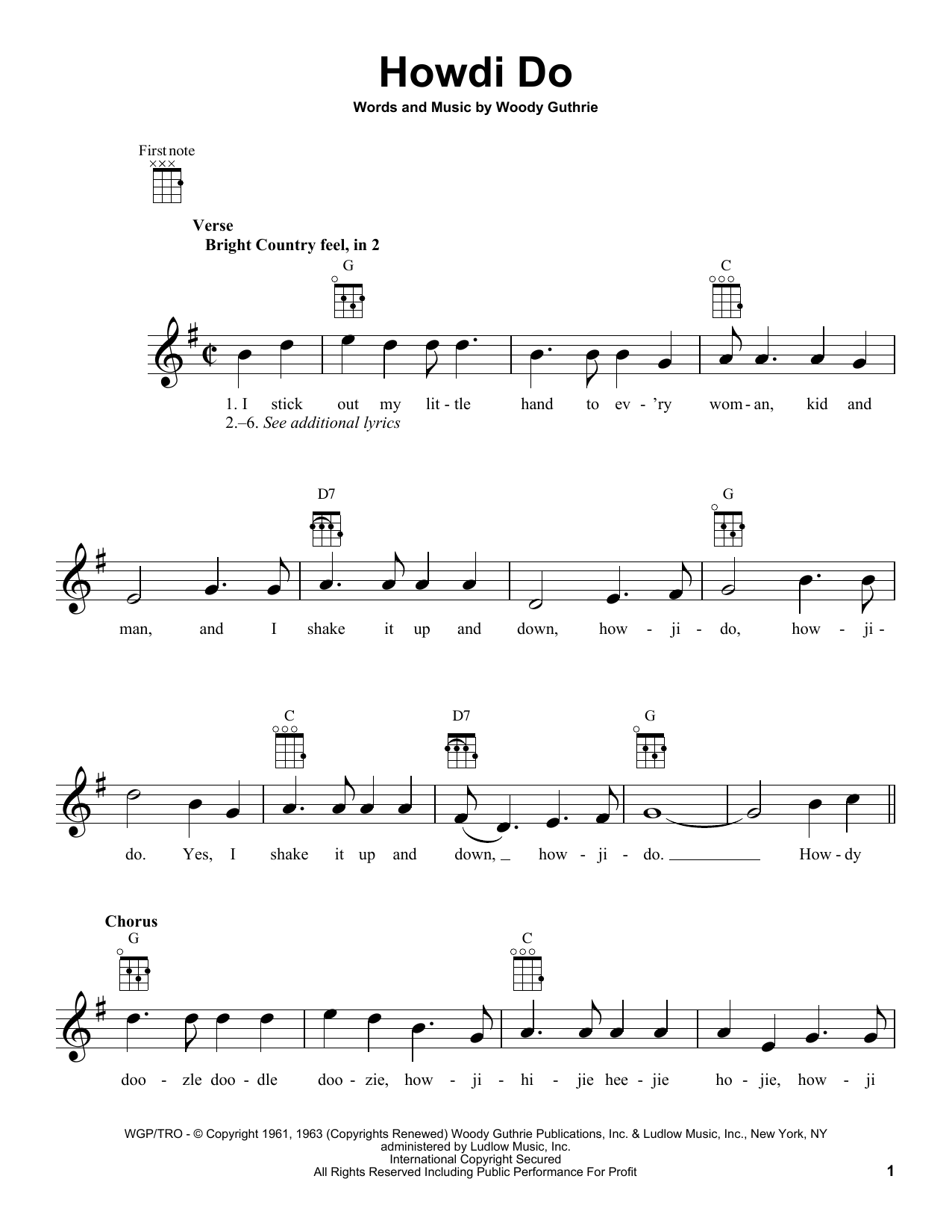 Product gallery: Page 1 of 1 Howdi Do, Woody Guthrie