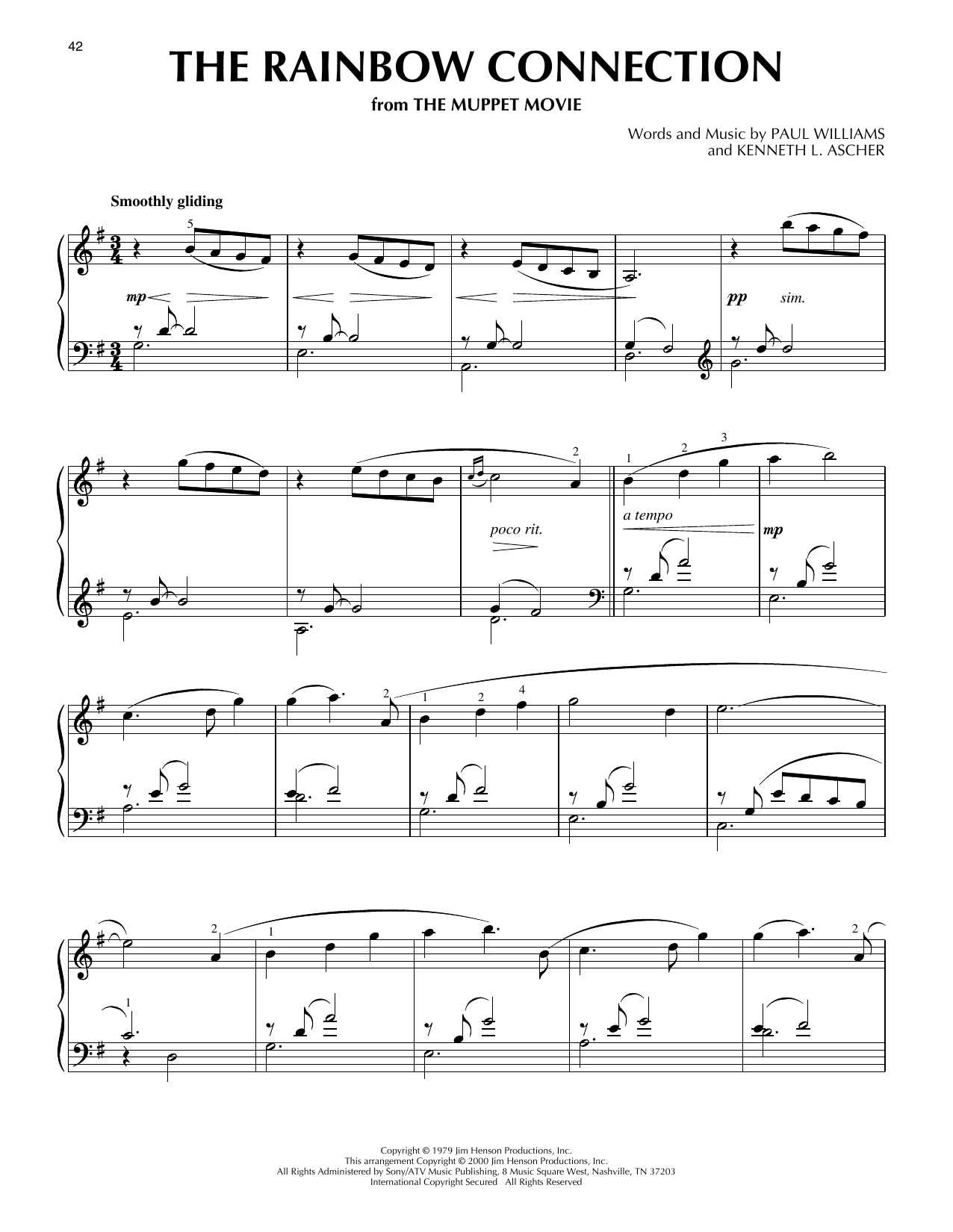 Produktbild zu: The Rainbow Connection (from The Muppet Movie) (arr. Phillip Keveren)