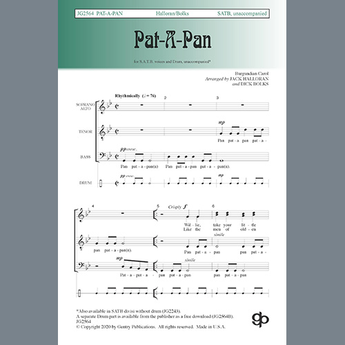 cover: Pat-a-Pan, Jack Halloran & Dick Bolks