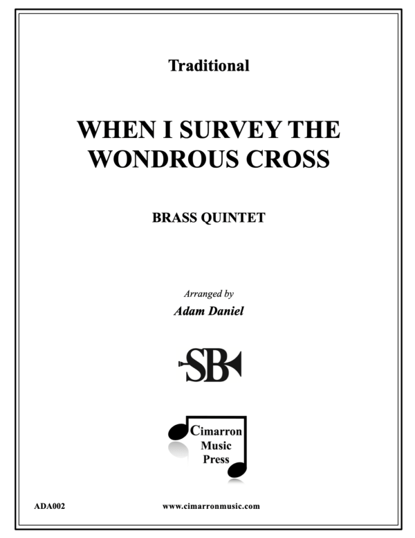 cover: When I Survey the Wondrous Cross, , Brass Quintet