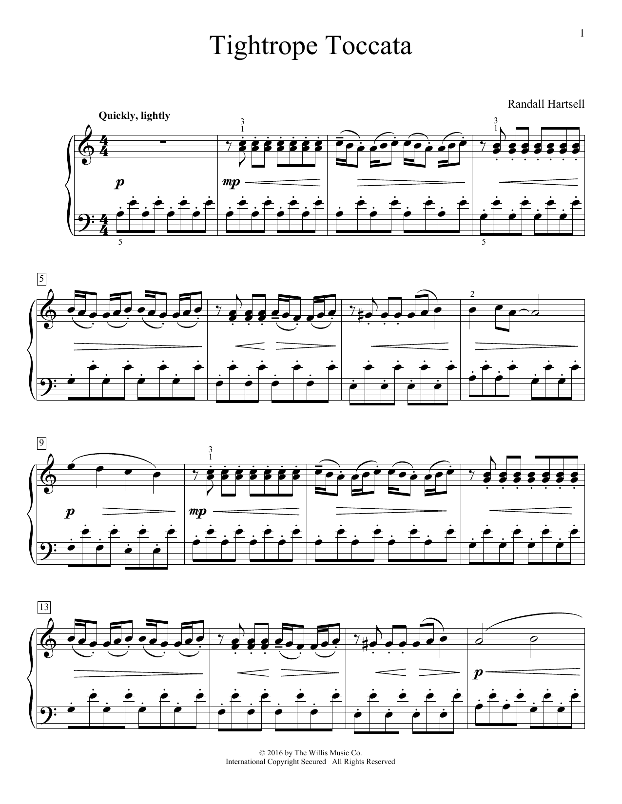 Produktbild zu: Tightrope Toccata