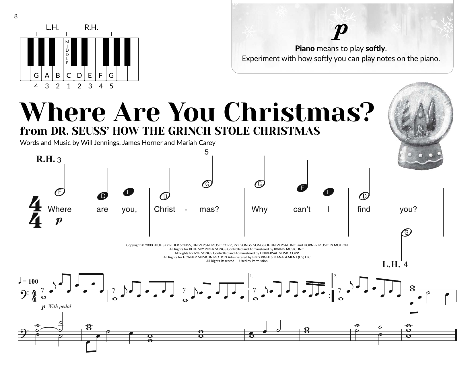 Produktbild zu: Where Are You Christmas? (arr. Brittany McCorriston)