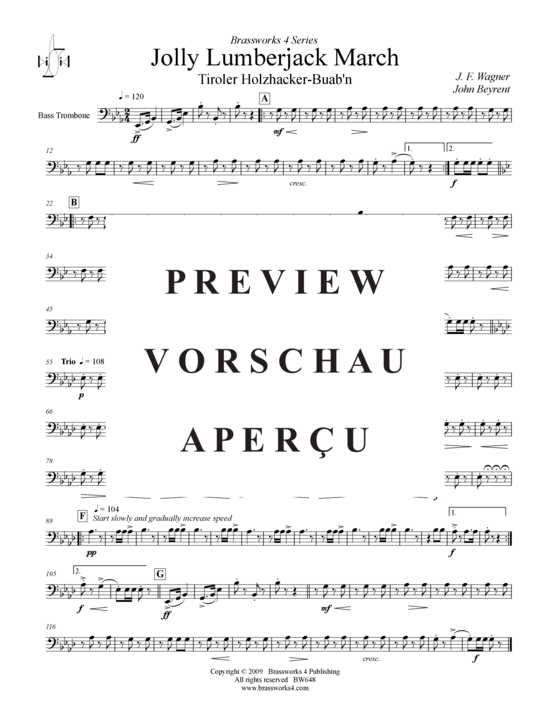 Product gallery: Page 13 of 21 Jolly Lumberjack March , , (Brass Ensemble)