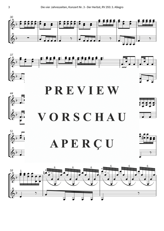 gallery: Die vier Jahreszeiten, Konzert Nr. 3 - Der Herbst - 3. Allegro, The Twiolins, (Duett 2x Violine)