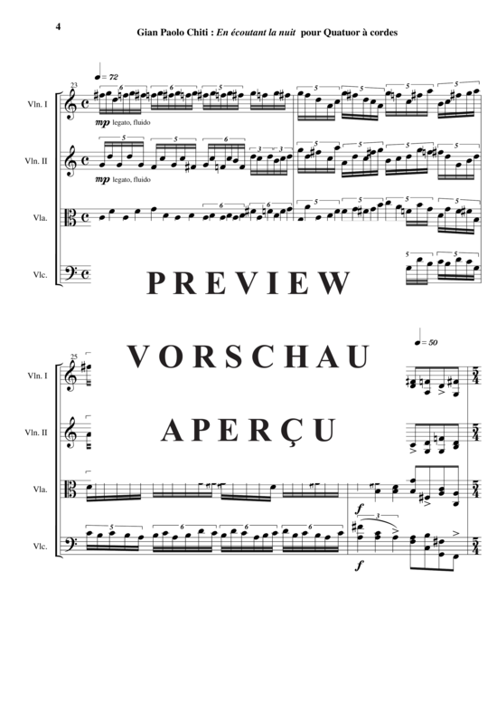 Produktgalerie: Seite 5 von 21 En Ecoutant La Nuit , , (Streicherquartett)