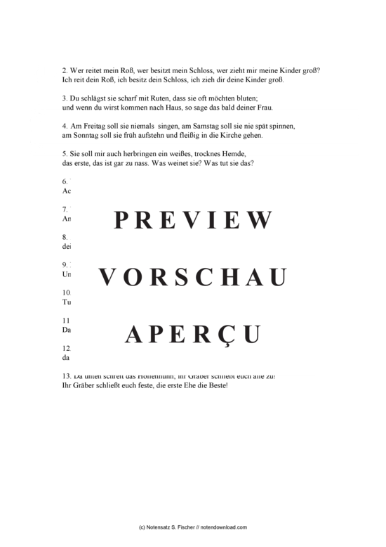 Product gallery: Page 3 of 3 Es ritt ein Herr mit seinem Roß , , Piano and Voice