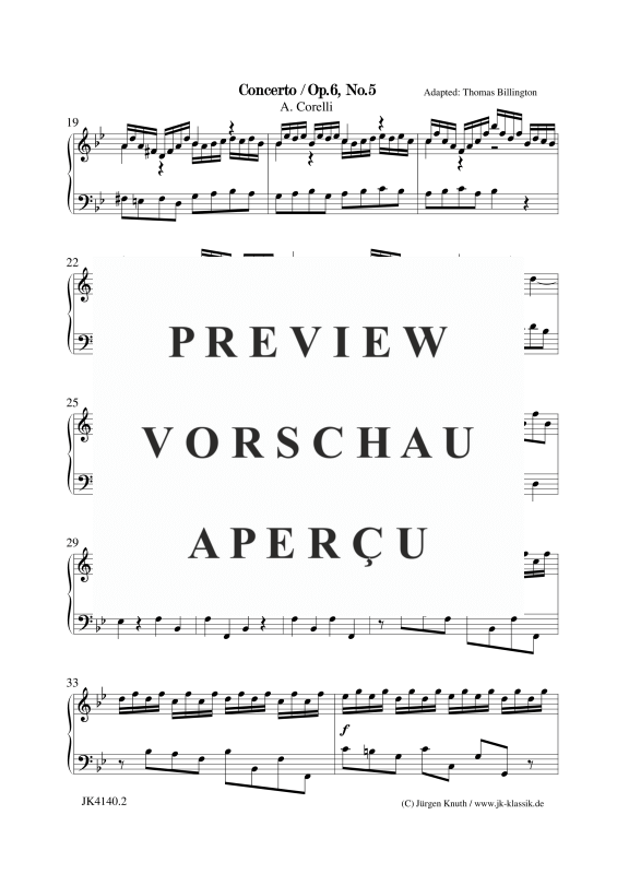 gallery: Concerto Op.6. No.5, , Klavier/Cembalo Solo