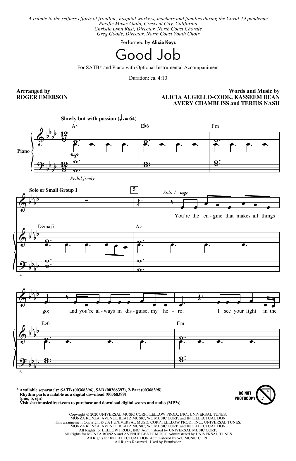 Product picture to: Good Job (arr. Roger Emerson)