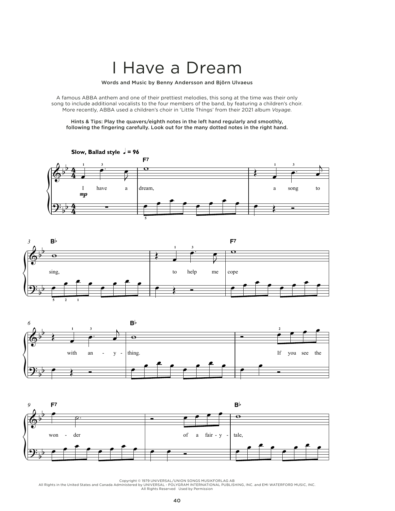 Produktbild zu:  I Have A Dream - ABBA