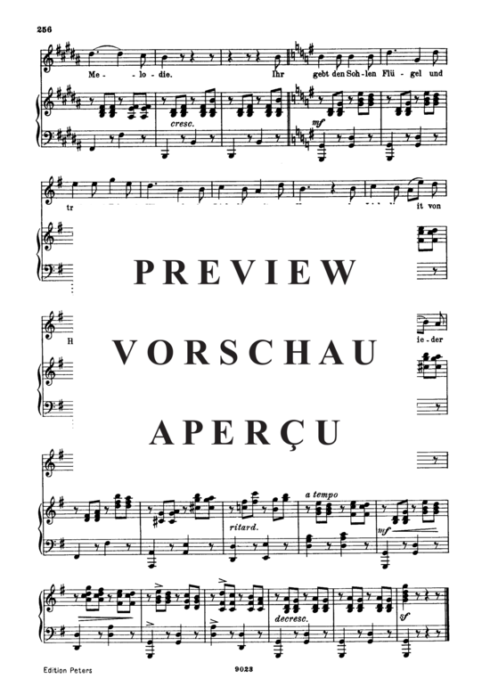 Product gallery: Page 5 of 5 Der Musensohn D.764, , High Voice and Piano