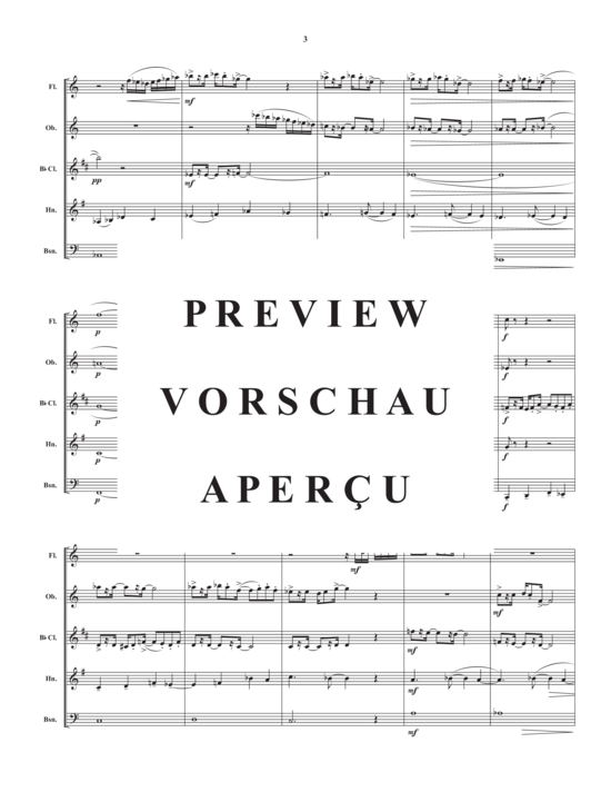 Product gallery: Page 5 of 21 Drei Inventionen , , (Woodwind Quartet)