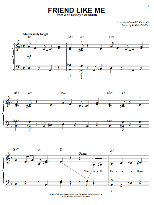 Produktbild zu: Friend Like Me (from Aladdin)