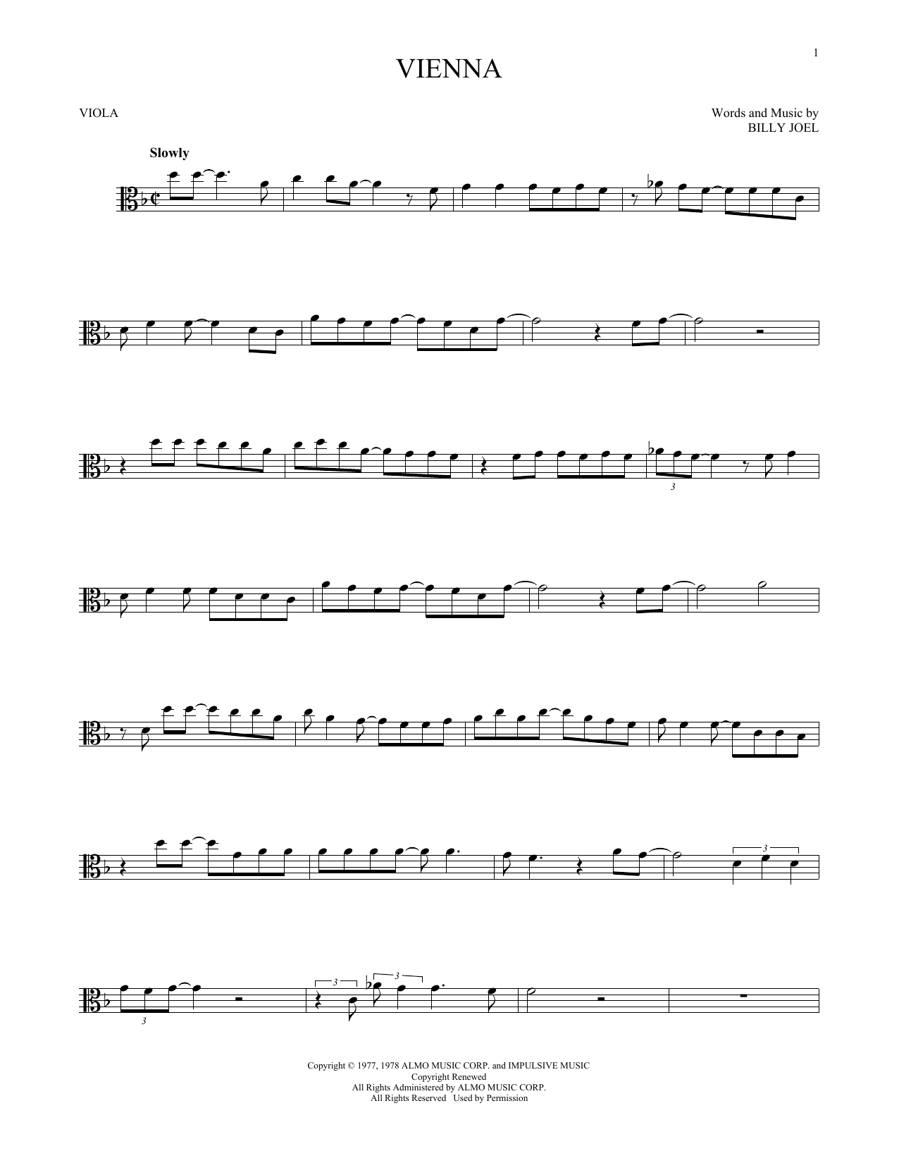 Product gallery: Page 1 of 1 Vienna, Billy Joel