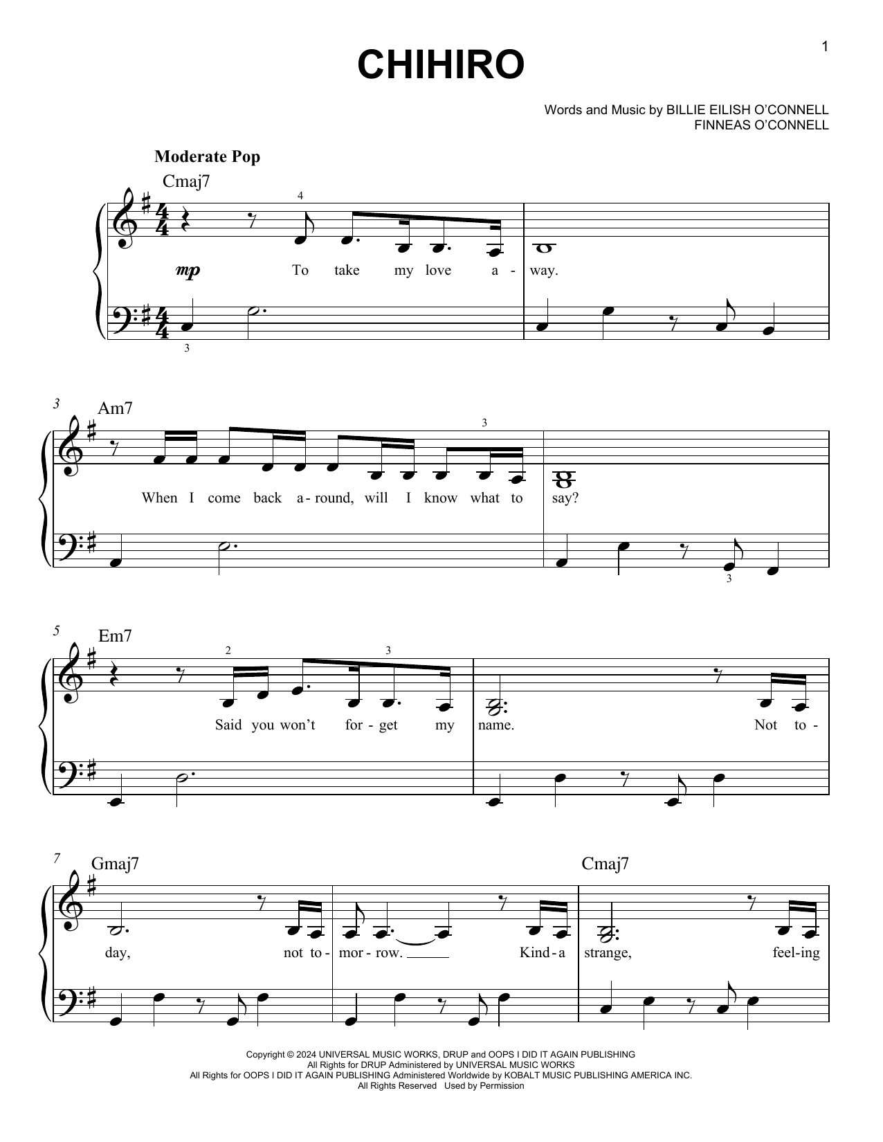 Produktbild zu:  CHIHIRO - Billie Eilish