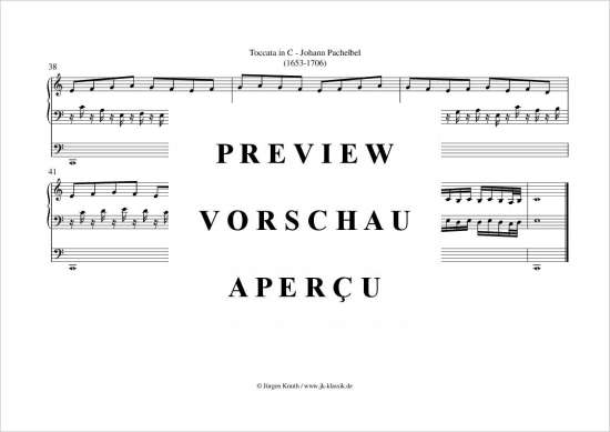 gallery: Toccata in C , , (Orgel Solo)