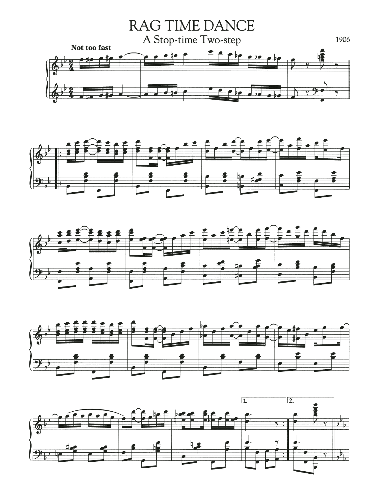 Produktgalerie: Seite 1 von 1 Rag Time Dance, Scott Joplin, Klavier