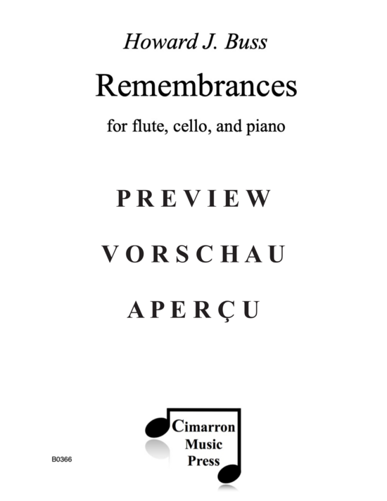 Product gallery: Page 2 of 21 Remembrances , , (flute, cello and piano)